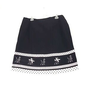 Vintage inspired Poodle Skirt W Grosgrain Ribbon Accent